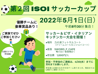 第２回ISOI サッカーーカップ